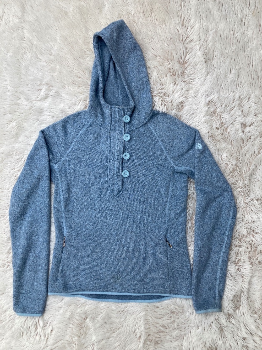 The North Face Crescent Sunshine Knit Fleece Hoodie Women’s Size Medium